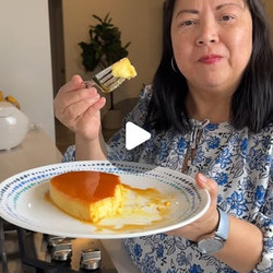 Leche Flan fewer egg yolks easy desert. Must