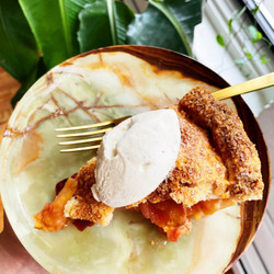 Double-crust Peach Pie With Honey, Ginger, And Lime