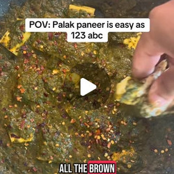 Easy One Pot Palak Paneer