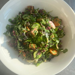 Tofu + Shirataki Noodle Salad With Spicy Peanut Dressing