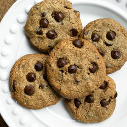 Almond Butter Chocolate Chip Cookies (vegan, Gluten-free)