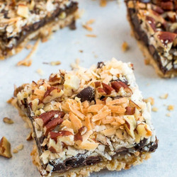 Healthier Magic Cookie Bars