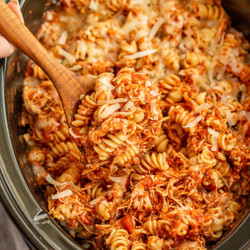 Crock Pot Chicken Parmesan Pasta Recipe