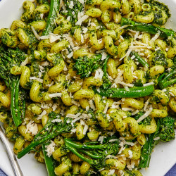 Broccolini And Walnut Pesto Pasta