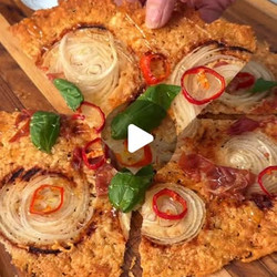 Hot Honey &amp; Prosciutto "pizza"