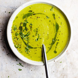 Roasted Green Tomato Soup
