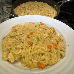 Creamy Chicken Pot Pie Orzo