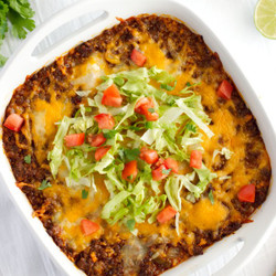 Easy &amp; Cheesy Keto Taco Casserole