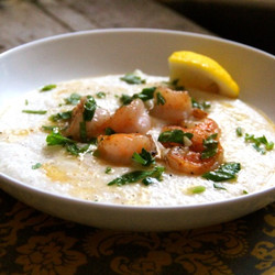 Lemon Garlic Shrimp &amp; Grits