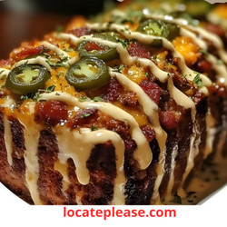 Smoky Jalapeño Popper Meatloaf With Creamy Ranch Drizzle