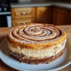 Cinnamon Roll Honeybun Cheesecake