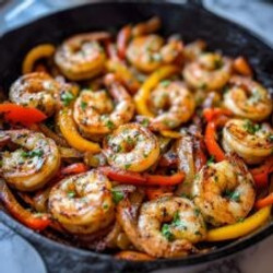 Shrimp Fajitas With Lime, Cajun Spices, And Cilantro Recipe