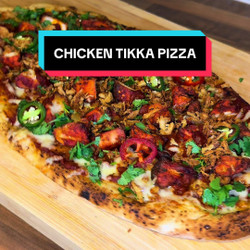 Chicken Tikka Naan Pizza
