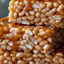 Salted Caramel Rice Krispie Treats