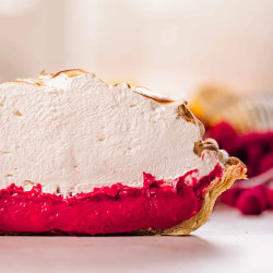 Raspberry Meringue Pie With Mile High Meringue