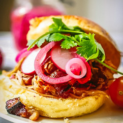Banh Mi Style Pulled Pork Sandwiches