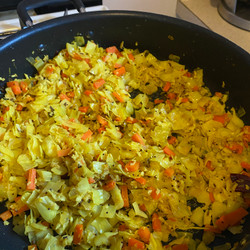 Cabbage &amp; Carrot Thoran