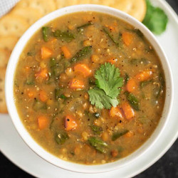Slow Cooker Curried Lentil Soup