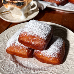 Homemade Beignets With French Hot Chocolate
