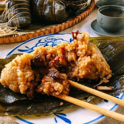 Shanghai Style Pork Zongzi (sticky Rice Dumplings)