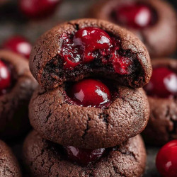 Decadent Chocolate Cherry Cookies