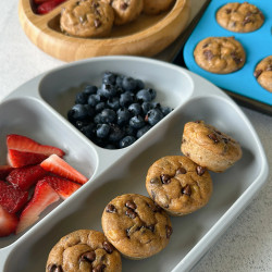 Peanut Butter Chocolate Chip Muffins (flourless)