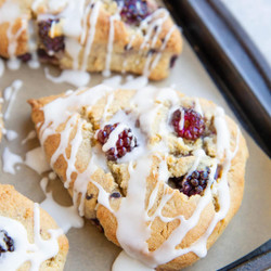 Almond Flour Blackberry Scones