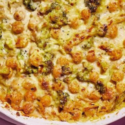 Almost Alfredo Broccoli And Chickpeas