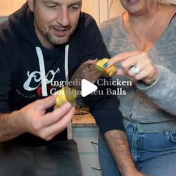 7 Ingredient Chicken Cordon Bleu Balls