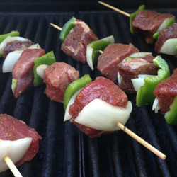 Easy Stew Meat Kabobs Recipe For The Grill Or Oven