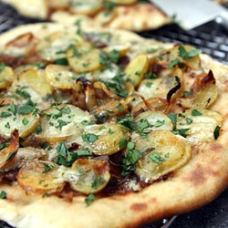 Potato And Blue Cheese Pizza