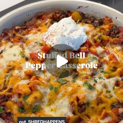 One Pan Stuffed Pepper Bake Casserole
