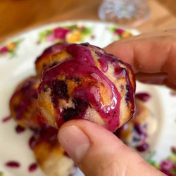 Baked Blueberry Donut Holes (gluten Free, High-protein)
