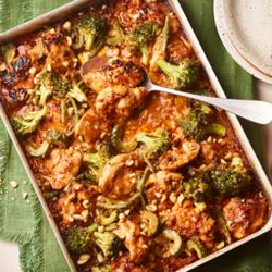 Roast Peanut Chicken Traybake