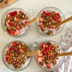 Strawberry Banana Chia Pudding