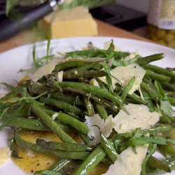 Roasted Green Beans With Dijon Balsamic Vinaigrette