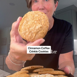 Cinnamon Coffee Crinkle Cookies