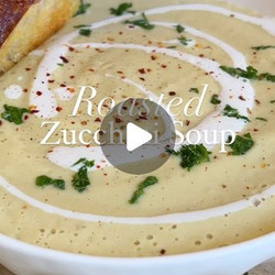No-pot Roasted Zucchini Soup