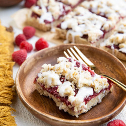 Raspberry Crumb Bars