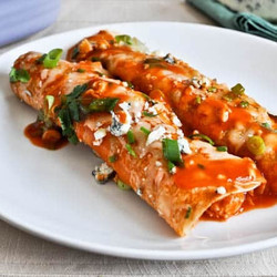 Buffalo Chicken Enchiladas