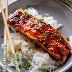 Teriyaki Herb Glazed Salmon