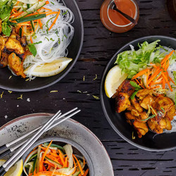 Lemongrass Chicken With Vermicelli Noodle Salad
