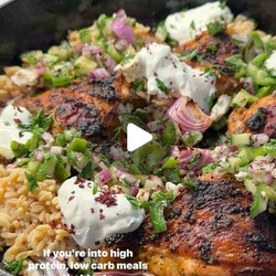 Mediterranean Chicken &amp; Rice Bowl