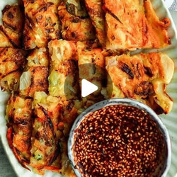 Korean Vegetable Pancake (yachaejeon)