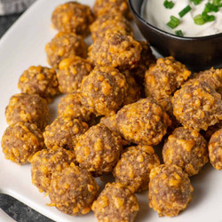 Keto Sausage Balls With Almond Flour