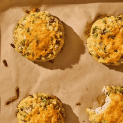 Broccoli, Cheddar, and Chicken Breakfast Biscuits