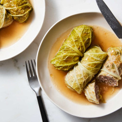 Gingery Cabbage Rolls With Pork And Rice