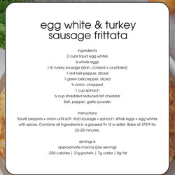 Egg White &amp; Turkey Sausage Frittata