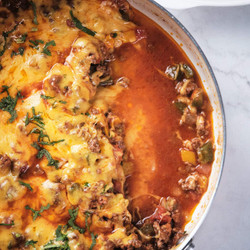 Cheesy Ground Beef Taco Skillet (keto, Low-carb)