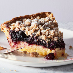 Lemon-blueberry Streusel Pie